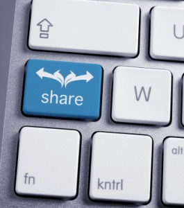 share others' content to build relationships