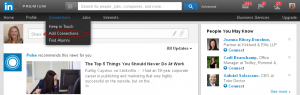 LinkedIn connections list