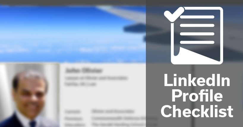 LinkedIn Profile Checklist (Updated)