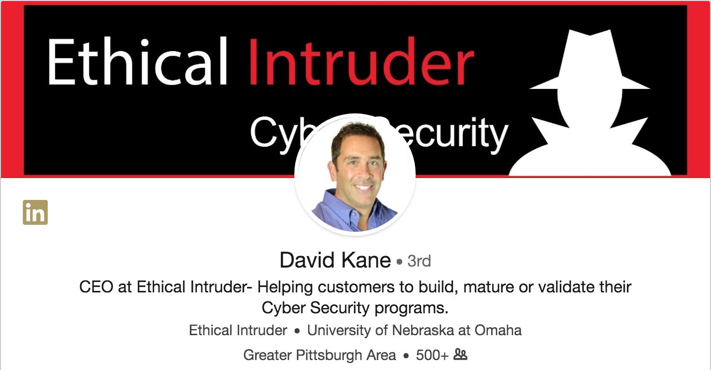 David Kane CEO at Ethical Intruder