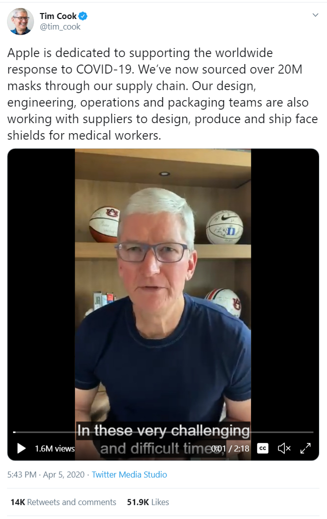 Tim Cook LinkedIn