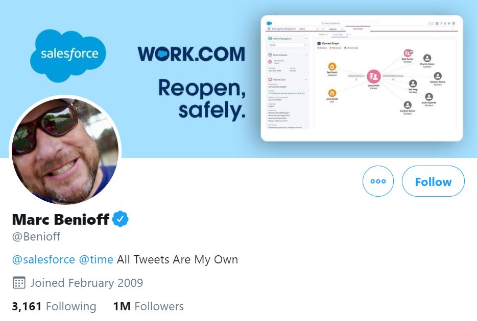 Marc Benioff Twitter