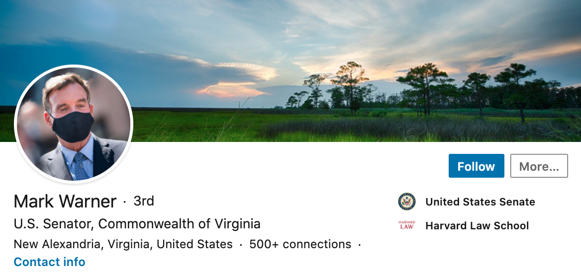 Mark Warner linkedin