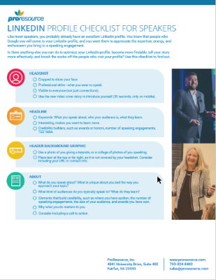 profile-checklist-speakers linkedin profile checklist for speakers