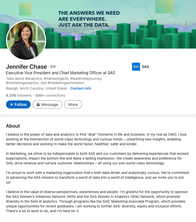Jennifer Chase LinkedIn profile