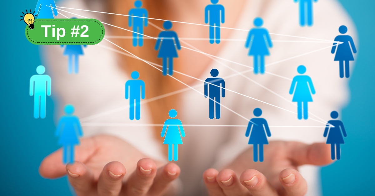 Referral Network Illustration of a referral network built through LinkedIn connections
