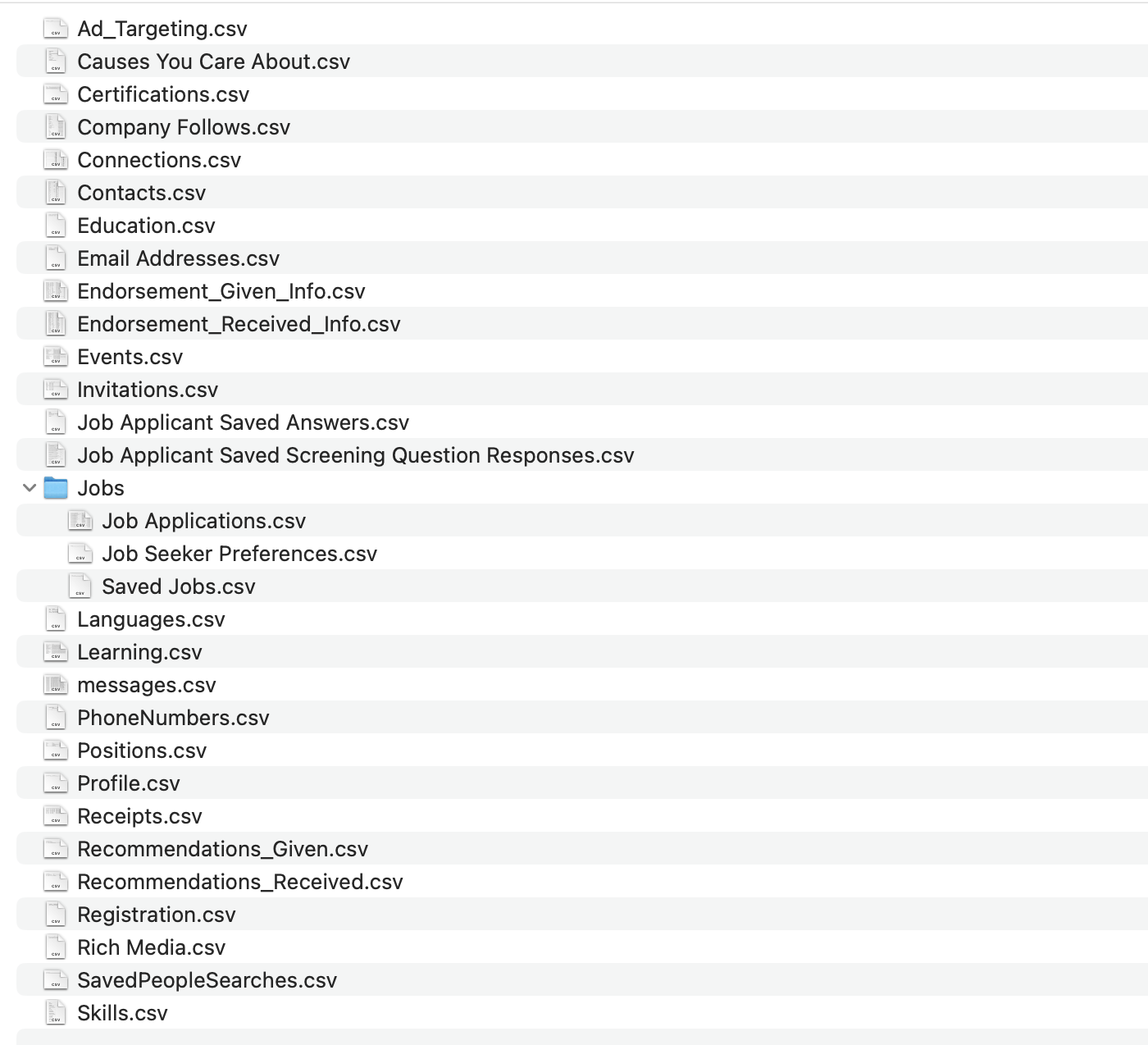 LinkedIn archive download thumbnail