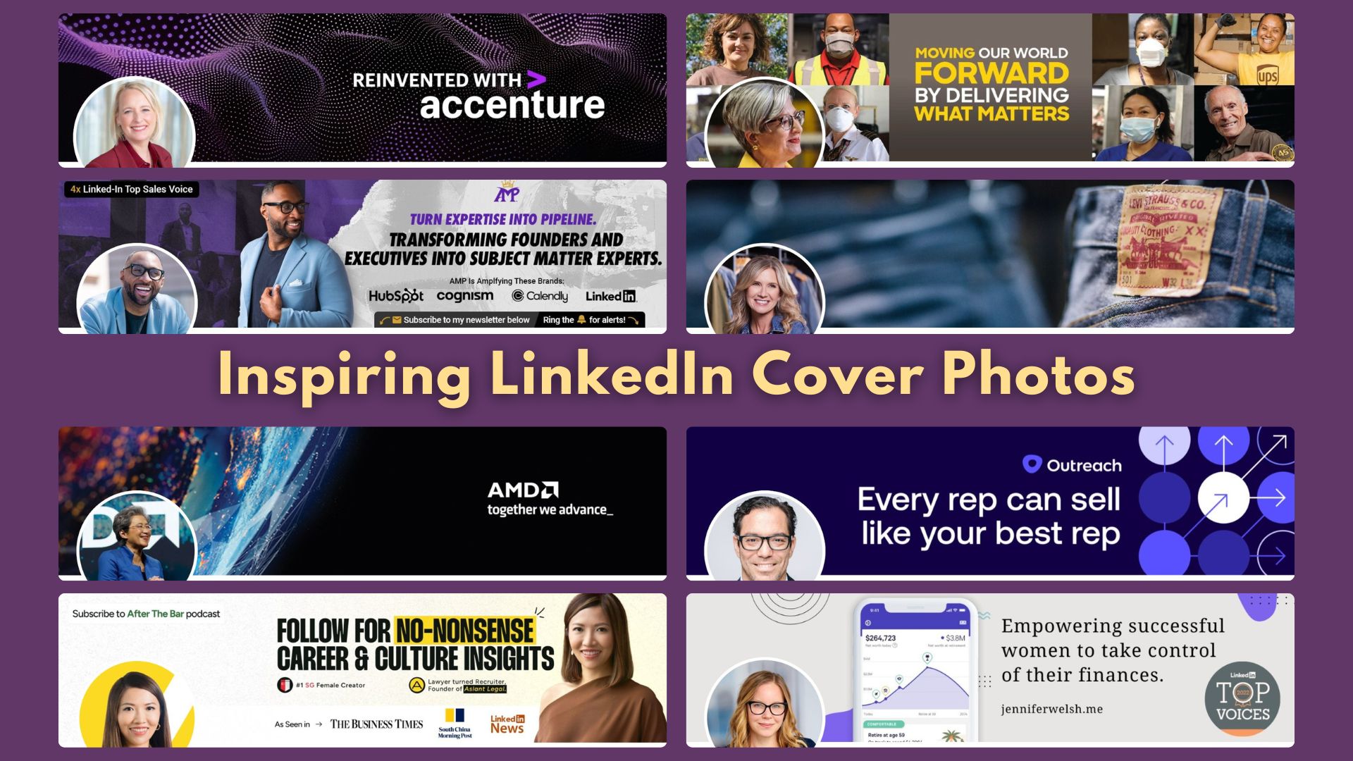 linkedin cover photos of top executives