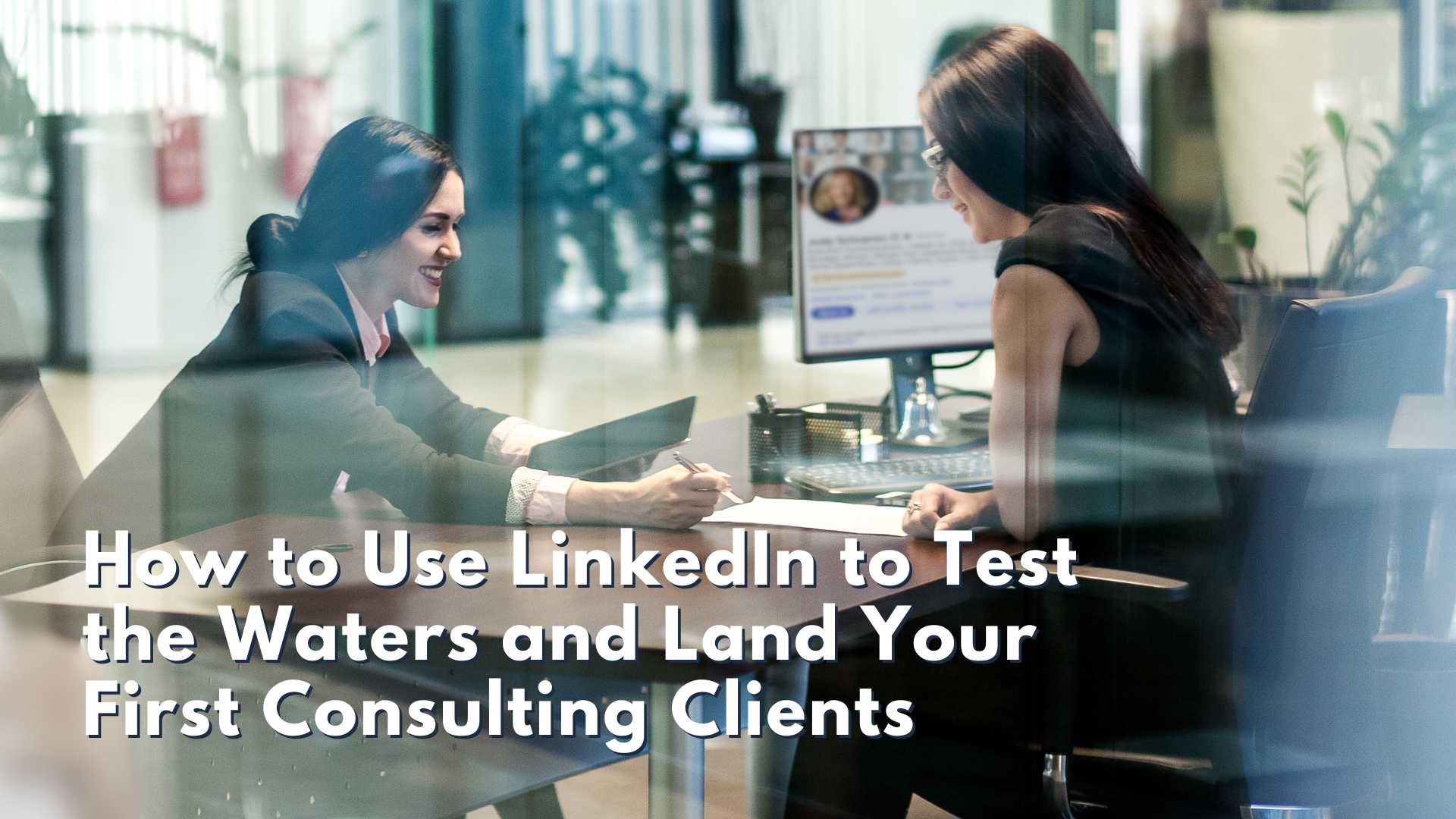 an executive coach consulting with a client