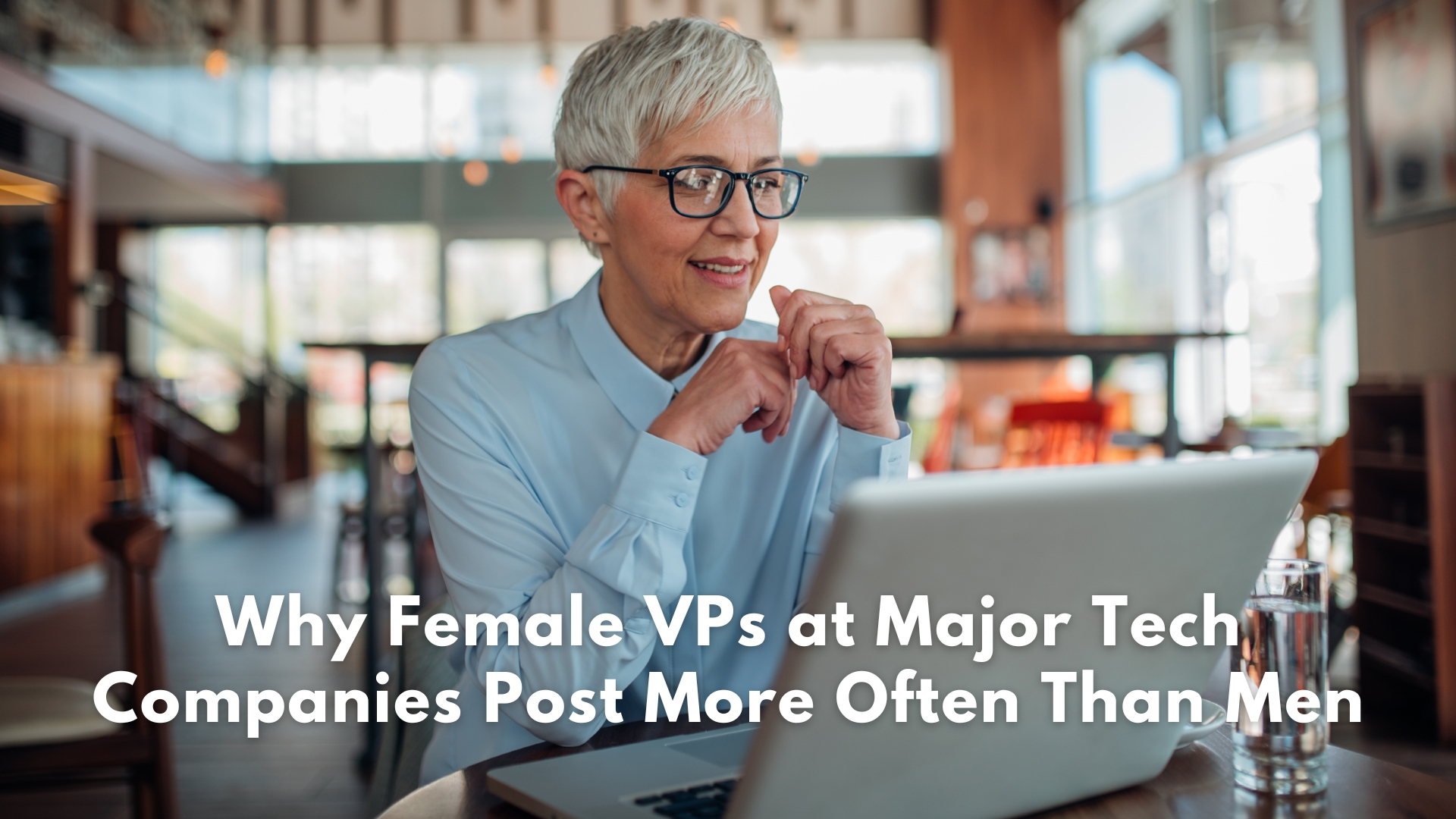 a female executives posting on linkedin