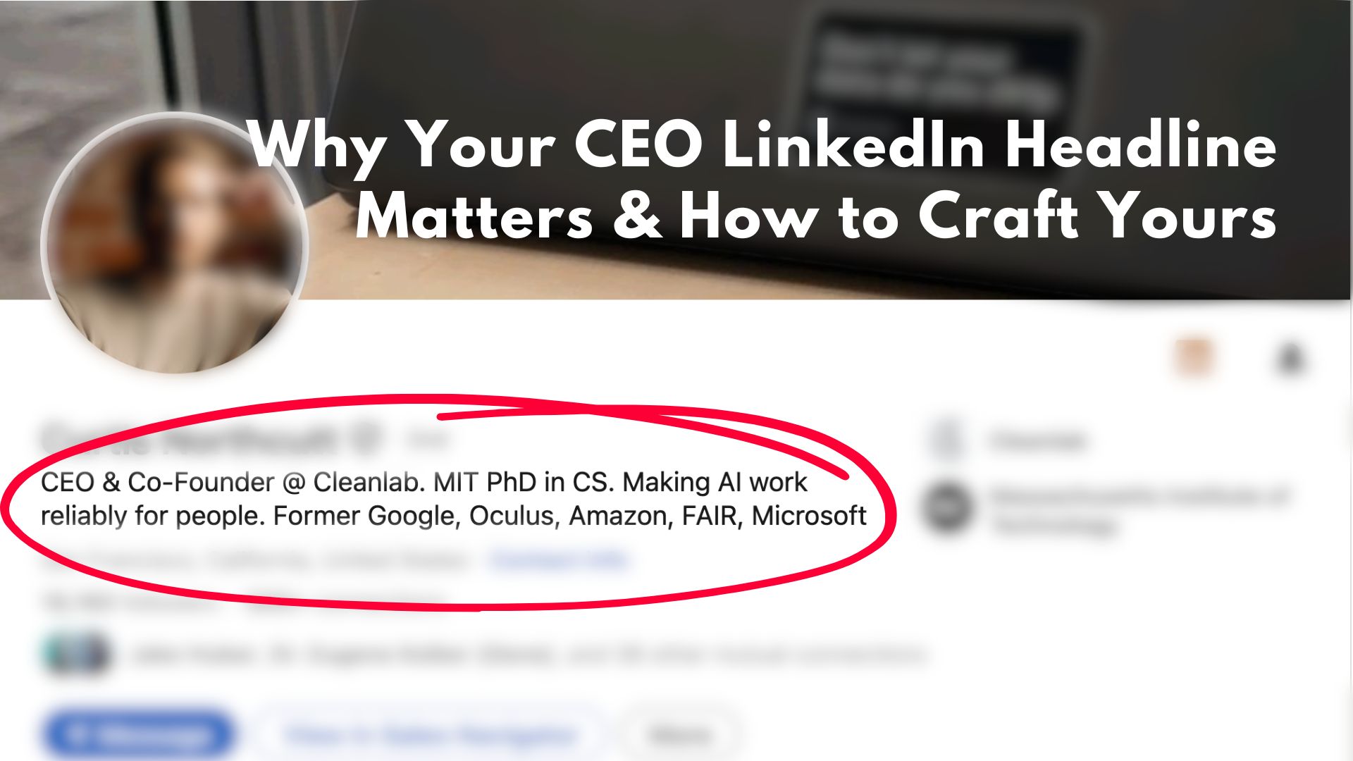 linkedin headline of a ceo
