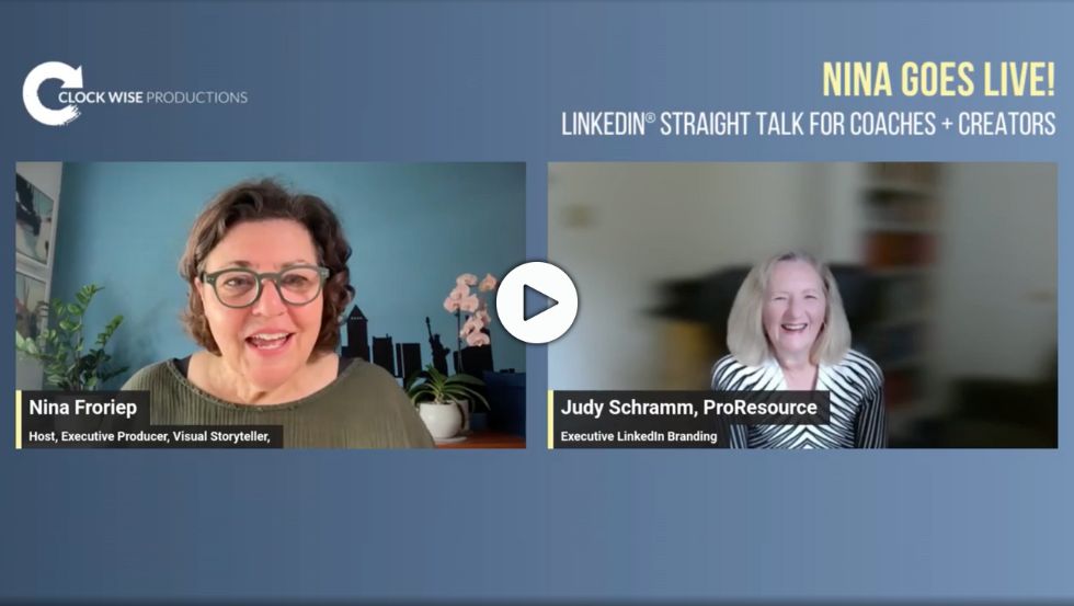 nina goes live straight talk for linkedin coaches