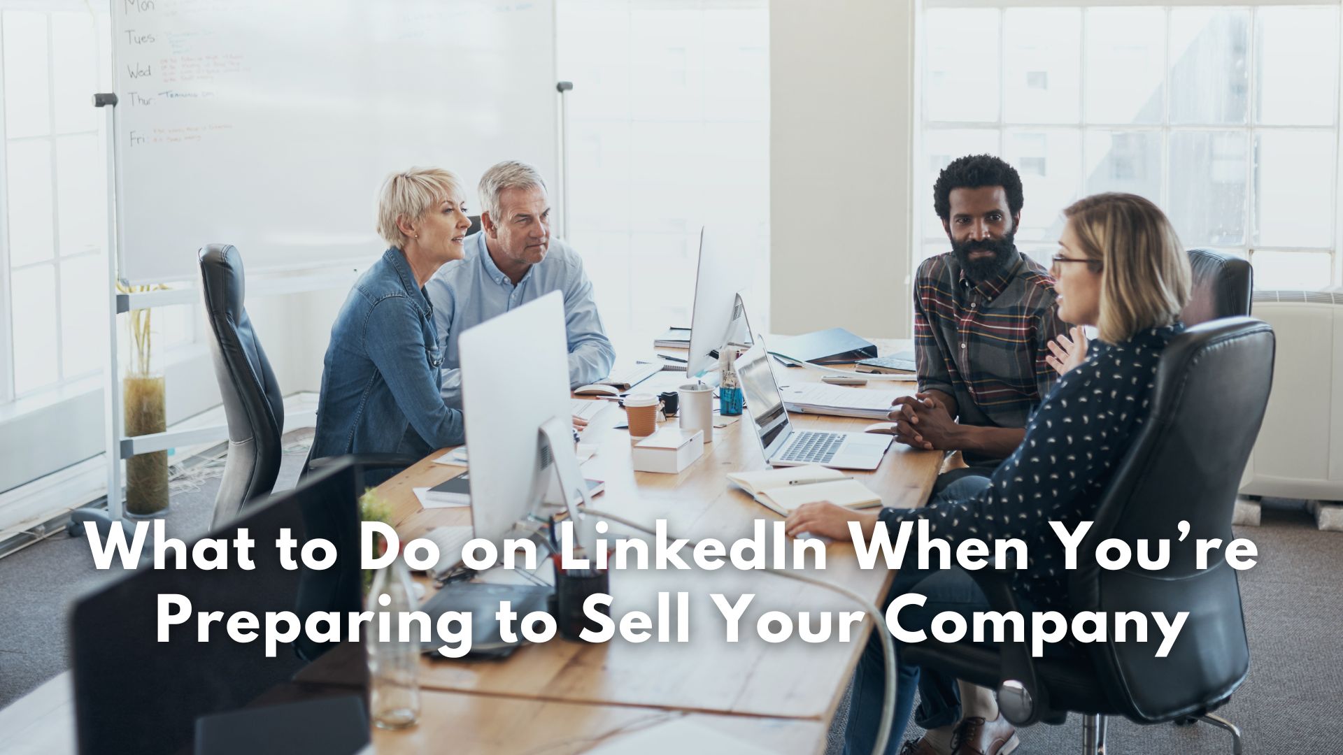 a female ceo and her leadership team brainstorms plan for selling company