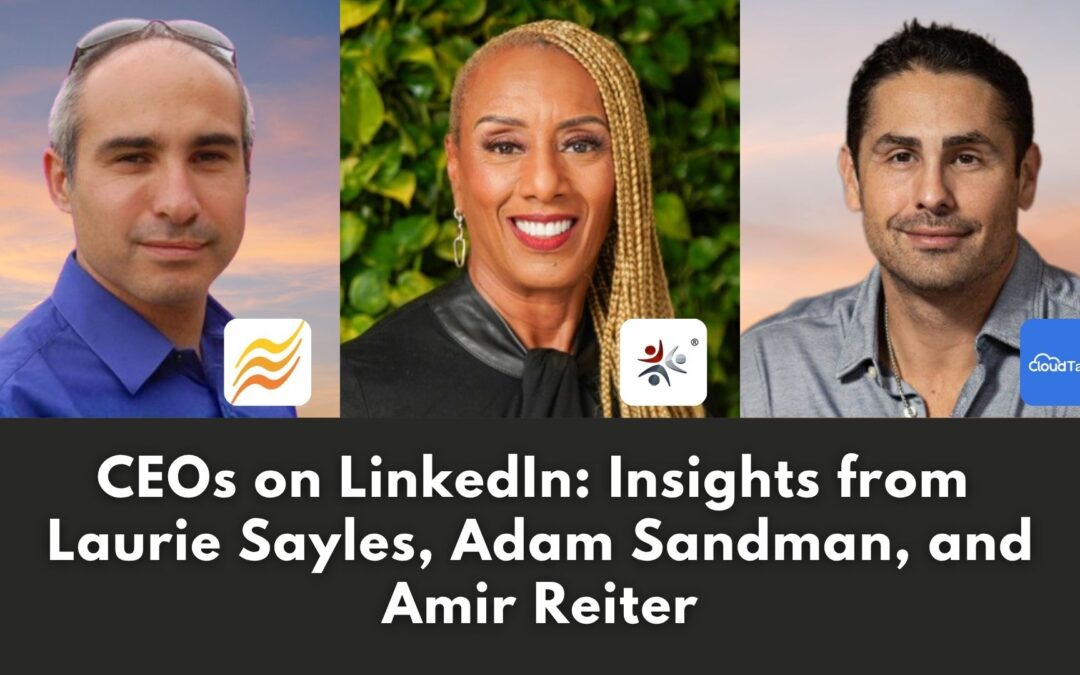 CEOs on LinkedIn: Insights from Laurie Sayles, Adam Sandman, and Amir Reiter
