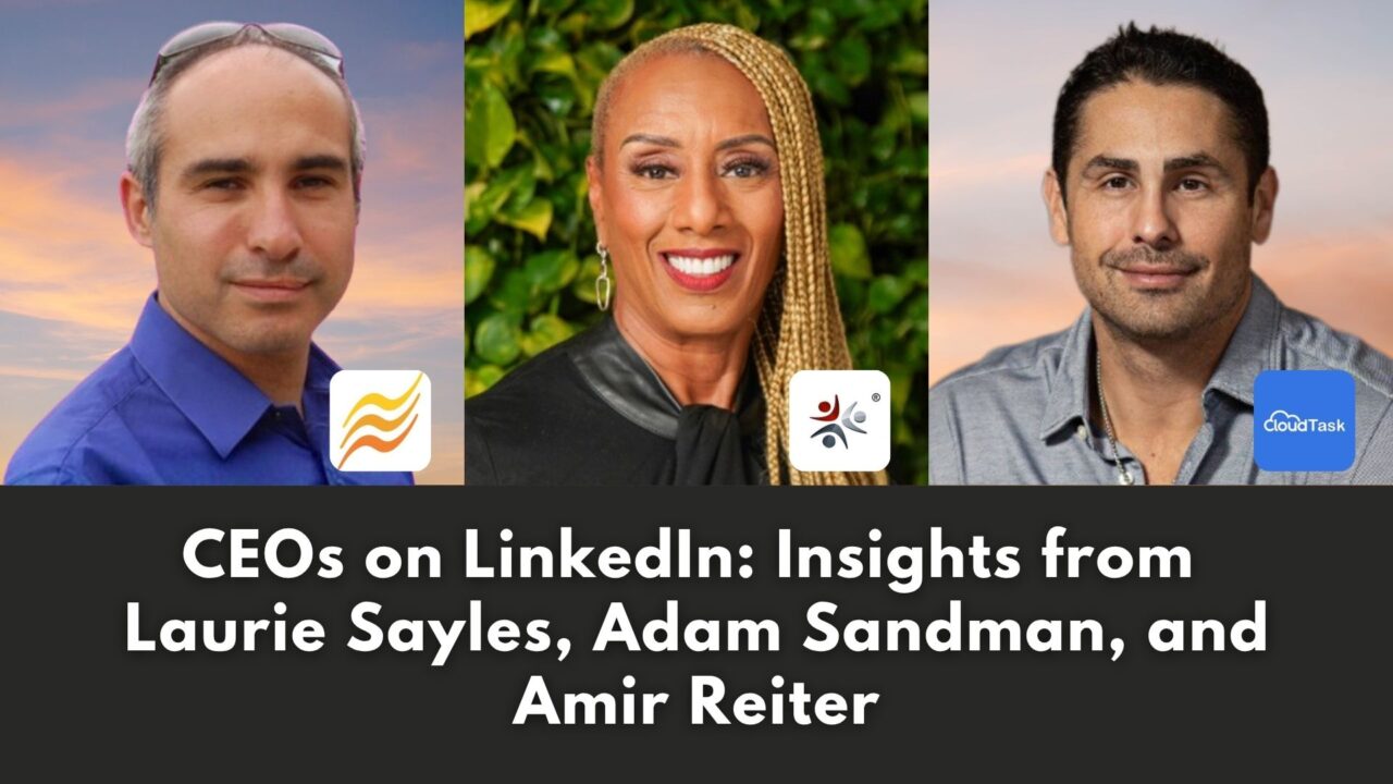 CEOs on LinkedIn: Insights from Laurie Sayles, Adam Sandman, and Amir Reiter