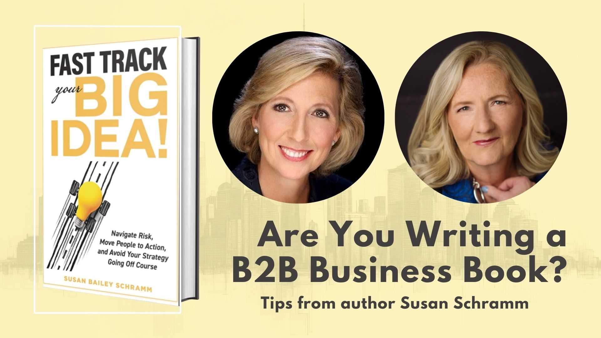B2B Business Book susan bailey schramm and judy schramm interview b2b business book fast track your big idea