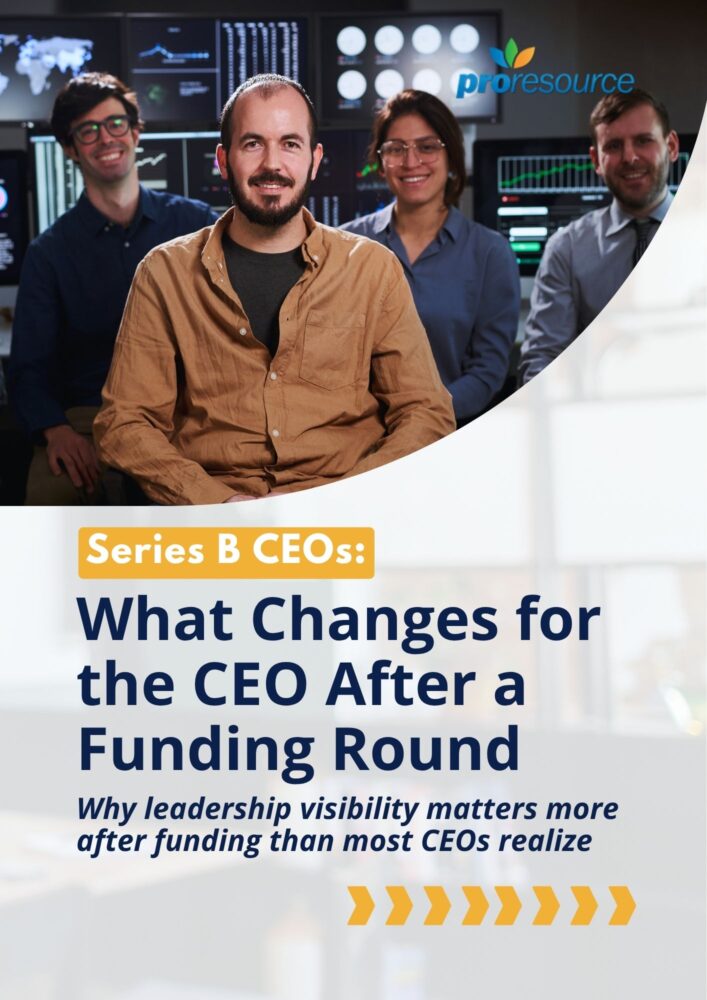 Series B CEO Guide Cover a cover of ProResource's Series B CEO Guide