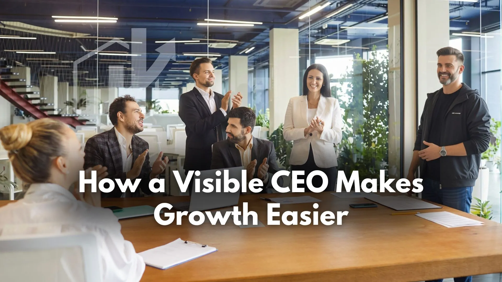 a visible ceo standing in front of his stakeholders talking about company growth